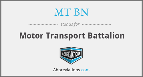 What does MT BN stand for?